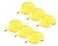 Gelante Plain Blank Baseball Caps Adjustable Back Strap Wholesale Lot 6 Pack Yellow