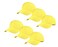 Gelante Plain Blank Baseball Caps Adjustable Back Strap Wholesale Lot 6 Pack Yellow