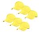 Gelante Plain Blank Baseball Caps Adjustable Back Strap Wholesale Lot 6 Pack Yellow