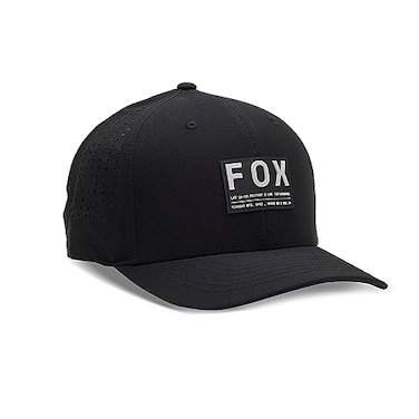 Fox Racing Mens Non Stop Tech Flexfit Hat Black SmallMedium