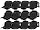 Gelante Mesh Trucker Baseball Cap Structured Front Panel Wholesale LOT 12 Pack TR001 Black