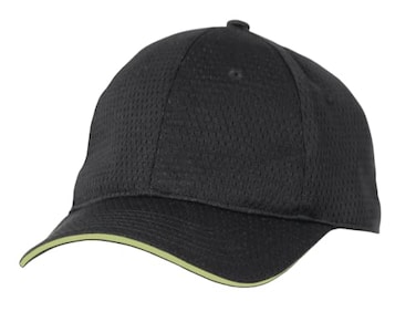 Chef Works Unisex Cool Vent Baseball Cap BlackLime One Size