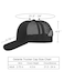 Gelante Mesh Trucker Baseball Cap Snapback Hat Structured Front Panel 12001PC Black