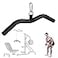Mbotnee Upgraded LAT Pulldown Bars 19 LAT Pull Down Bar Attachments for Home Gym Curl Triceps Press Down Bar Cable Machine Attachment for Pulley System Exercise Triceps Arm Back Muscles 19