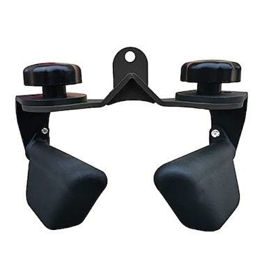 KORIKAHM Adjustable LAT Pull Down Bar Cable Machine Attachments for Gym Home Gym Fitness Tbar Row Pulldown Attachments LAT Pull Down Machine Wide Grip Neutral Grip Handle SPB01