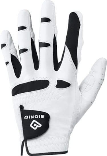 Bionic StableGrip with Natural Fit Golf Glove White Medium Left