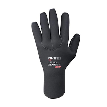 Mares Flexa Classic 3 mm Neoprene Scuba Diving Gloves AntiSlip Rubberized Palm Neoprene Lining Thermal Protection Black Medium