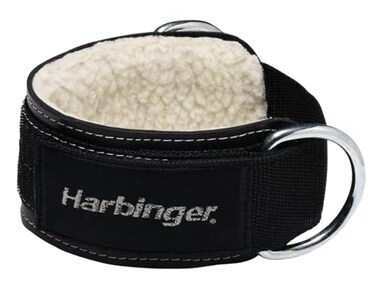 Harbinger Padded 3Inch Ankle Cuff with Double Ring Attachment