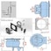 WJSKDQ 2PCS 2 Flush Pull Slam Latch Marine or Boat Door Deck Hatch 14 Locking Style Marine Hatch Latch Lock