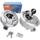 WJSKDQ 2PCS 2 Flush Pull Slam Latch Marine or Boat Door Deck Hatch 14 Locking Style Marine Hatch Latch Lock