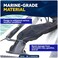 Five Oceans Cable Boot Boat Transom and Motor Well Rigging Boot Flexible Opening with Cable Tie 2inch Diameter Boot Universal Fit Black FO4797