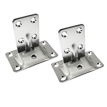 RLECS Table Bracket 2 Sets Stainless Steel Removable Table Support Rod