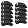 Craftsman Golf 11pcsSet Neoprene Iron Headcover Set with Large No for All Brands CallawayPingTaylormadeCobra Etc Black