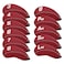 Craftsman Golf 11pcsSet Neoprene Iron Headcover Set with Large No for All Brands CallawayPingTaylormadeCobra Etc Red