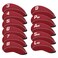 Craftsman Golf 11pcsSet Neoprene Iron Headcover Set with Large No for All Brands CallawayPingTaylormadeCobra Etc Red