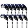 Craftsman Golf 11pcs Multi Color Skull Golf Club Neoprene Iron Head Cover Headcover Set Protector Cases Blue Black