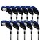Craftsman Golf 11pcs Multi Color Skull Golf Club Neoprene Iron Head Cover Headcover Set Protector Cases Blue Black