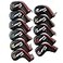 Craftsman Golf 11pcs Set 456789ASPLX Synthetic Leather Black with Red Edge Iron Head Cover Headcover Set for Callaway Ping Etc with Zipper