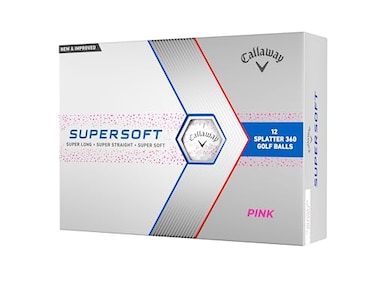 Callaway Golf Supersoft Golf Balls 2023 Version Pink Splatter
