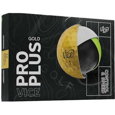 Vice Golf Vice Pro Plus Golf Balls Gold