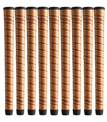 Winn DriTac Wrap Oversize 18 Copper Golf Grips 9 Piece Bundle