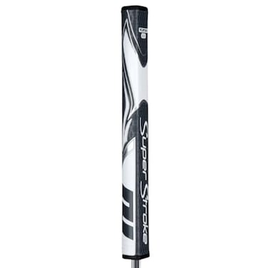 SuperStroke Zenergy Flatso 20 Golf Putter Grip with No Taper Enhanced SPYNE Technology New MultiZone Texturing and TechPort GreyWhite