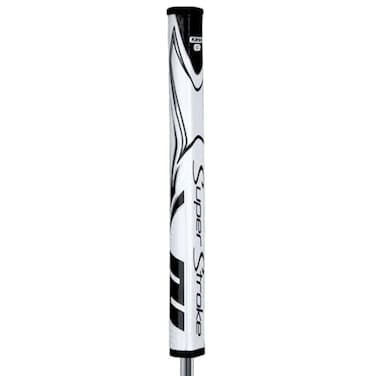 SuperStroke Zenergy Flatso 10 Golf Putter Grip with No Taper Enhanced SPYNE Technology New MultiZone Texturing and TechPort WhiteBlack