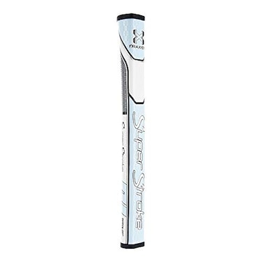 SuperStroke Traxion Pistol GT 10 Golf Putter Grip Advanced Surface Texture that Improves Feedback and Tackiness Minimize Grip Pressure with a Unique Parallel Design TiffGrayWhite