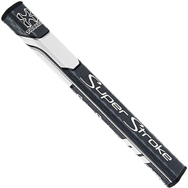 SuperStroke Traxion Pistol GT Tour Golf Putter Grip Advanced Surface Texture that Improves Feedback and Tackiness Minimize Grip Pressure with a Unique Parallel Design GrayWhiteGray