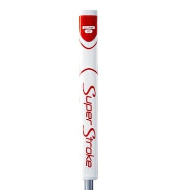 SuperStroke Zenergy Claw 10 Golf Putter Grip with No Taper Enhanced SPYNE Technology New MultiZone Texturing and TechPort WhiteRed