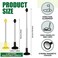 Libima 2 Pcs Golf Alignment Sticks Magnetic Golf Alignment Rods Golf Club Lie Angle Tool Plastic Golf Swing Training Aid 2 Section Retractable Golf Alignment Rods Golf Direction Indicator Gift Black Y