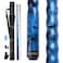 AB Earth Ergonomic Design 13mm Tip 58 Maple Pool Cue Stick Kit with Hard Case Blue 21oz