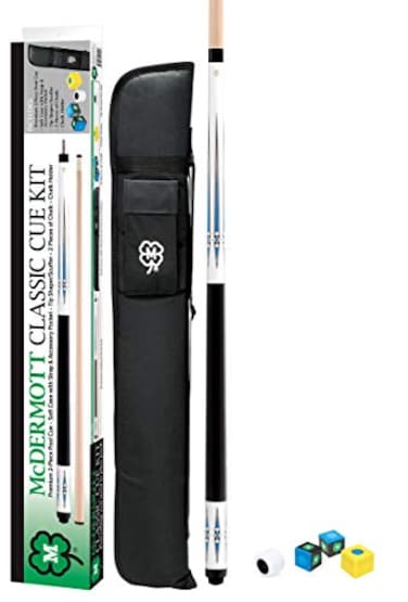 McDermott Classic Pool Cue Kit White 20oz