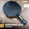 STIGA Alpha Ping Pong Paddle 5ply Extra Light Blade 2mm Premium Sponge Flared Handle for Masterful Grip Performance Table Tennis Racket for Competitive Play