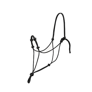 Weaver Leather Silvertip Four Knot Rope Halter Black Average