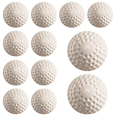 Oeab 12 Pack Dimpled Baseballs 9Inch Pitching Machine Baseballs Practice Baseball Balls for Fielding Practice HittingOne Dozen