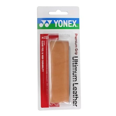 YONEX AC221 Tennis Replacement Grip Premium Grip Ultimate Leather Brown
