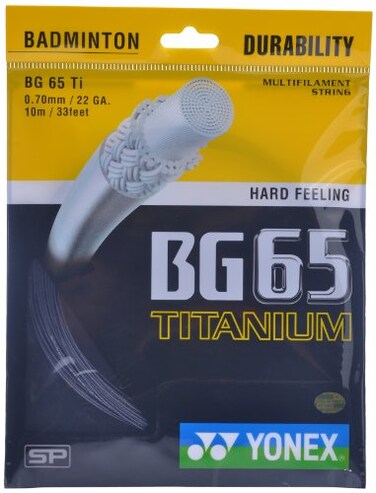 YONEX BG 65Ti Badminton String Black