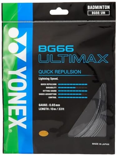 YONEX BG 66 Ultimax Badminton String Black