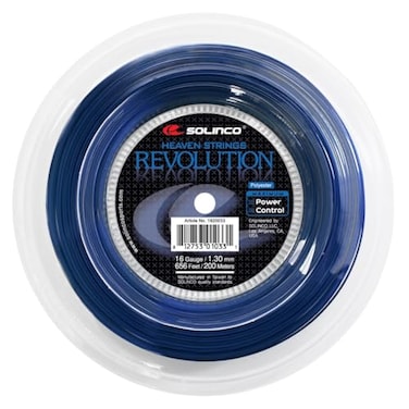 Solinco Revolution CoPolyester Tennis String Reel 656 ft 200 m Maximum Spin Power Control SixSided Design Durable HighPerformance Polyester TruTension Technology 16L