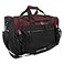 DALIX 17 Duffle Bag Front Mesh Pockets in Maroon