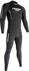 Cressi Mens 1 mm Neoprene Wetsuit BlackGrey Large BackZip Seal for Scuba Suit Abrasion Knees for Dive Gear Flex Neoprene for Surfing