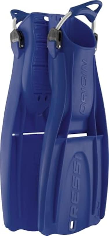 Cressi Origin LD Adjustable Open Heel Fins Blue ML