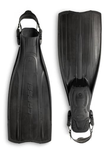Cressi Pro Light Adjustable Open Heel Fins Black ML