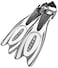 Cressi Frog Plus Adjustable Open Heel Fins WhiteBlack ML