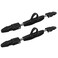 Scuba Choice Scuba Diving Universal Fin Spring Heel Strap with Quick Release Buckles Pair SmallBlack