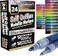 ArtShip Design 24 Self Outline Metallic Markers Paint Pen Double Pack of Both Extra Fine Tip and Medium Tip Double Line Markers Self Outline Paint Pens Journal Pens Scrap Booking Cards DIY Crafts