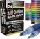ArtShip Design 24 Self Outline Metallic Markers Paint Pen Double Pack of Both Extra Fine Tip and Medium Tip Double Line Markers Self Outline Paint Pens Journal Pens Scrap Booking Cards DIY Crafts