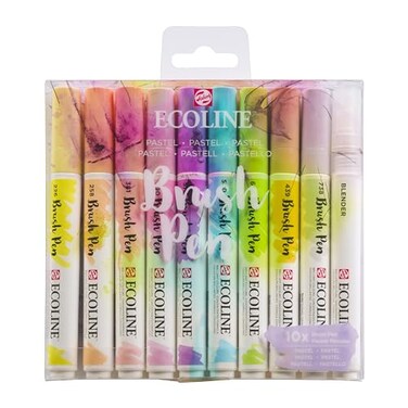 Ecoline Brush Pen set Pastel 10 colours 11509801