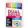 Tombow 56185 Dual Brush Pen Art Markers Bright 10Pack Blendable Brush and Fine Tip Markers